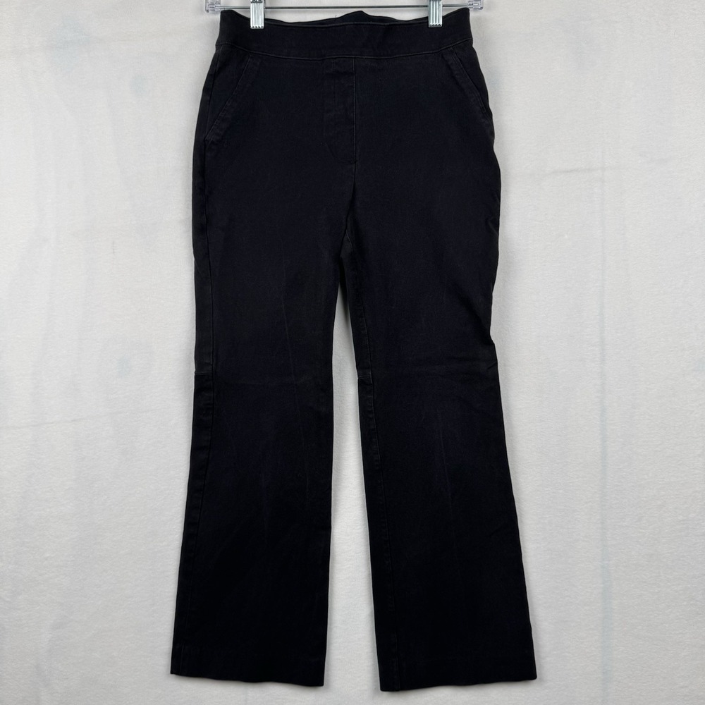 Spanx The Perfect Ankle Pull On Pants Womens XS Black‎ Skinny Back Pockets